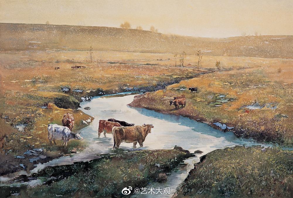西安美院研究生导师吕智凯水彩画作品吕智凯1979年西安美术学院毕业