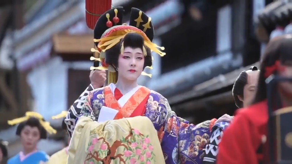 花魁道中 起源于日本江户时代