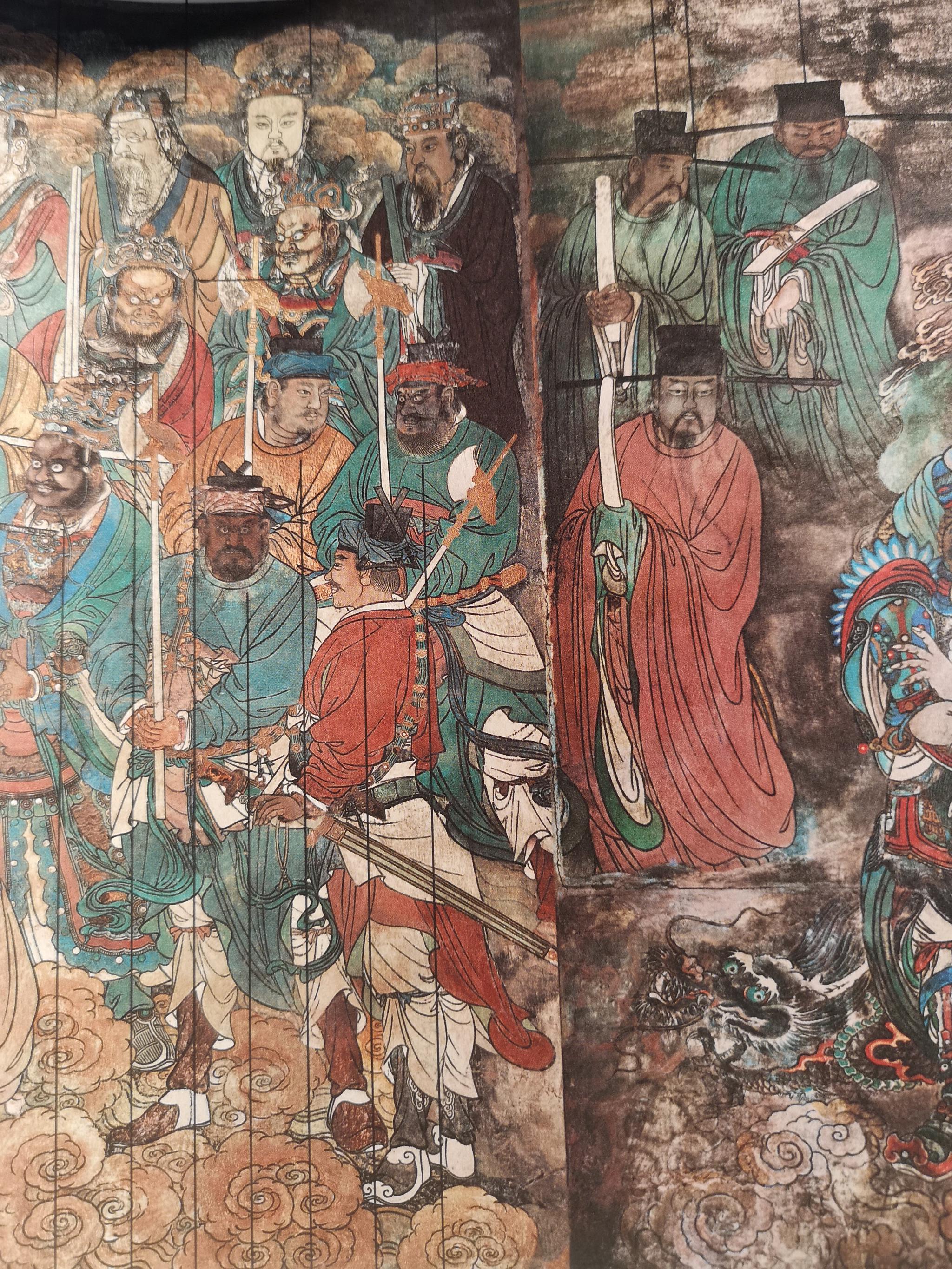 来一波抽奖,刚刚在著名的永乐宫买的元代朝元图壁画,近4米长