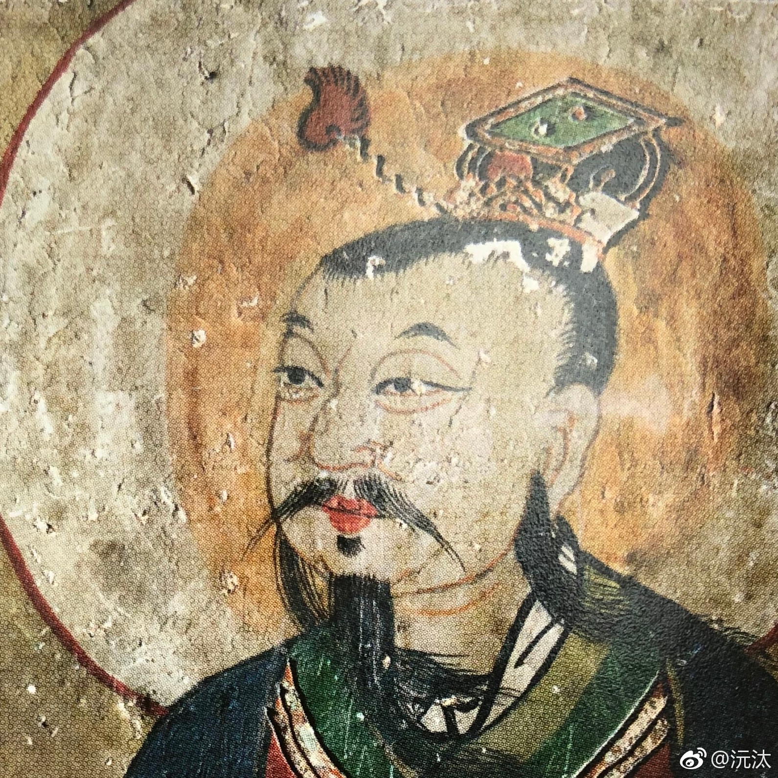 阎王表情包 图1到4是莫高窟壁画里的，清中期。感觉有点呆萌_新浪新闻