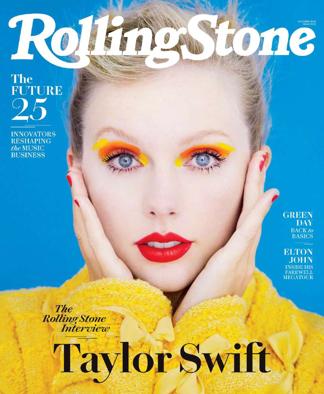 霉霉taylor swift 登上《滚石》杂志2019年10月号封面