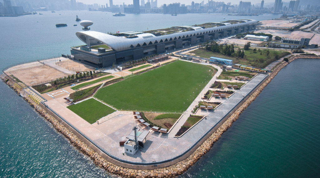 这是香港未来的发展新区,启德新区 就是以前启德机场缩在的位置