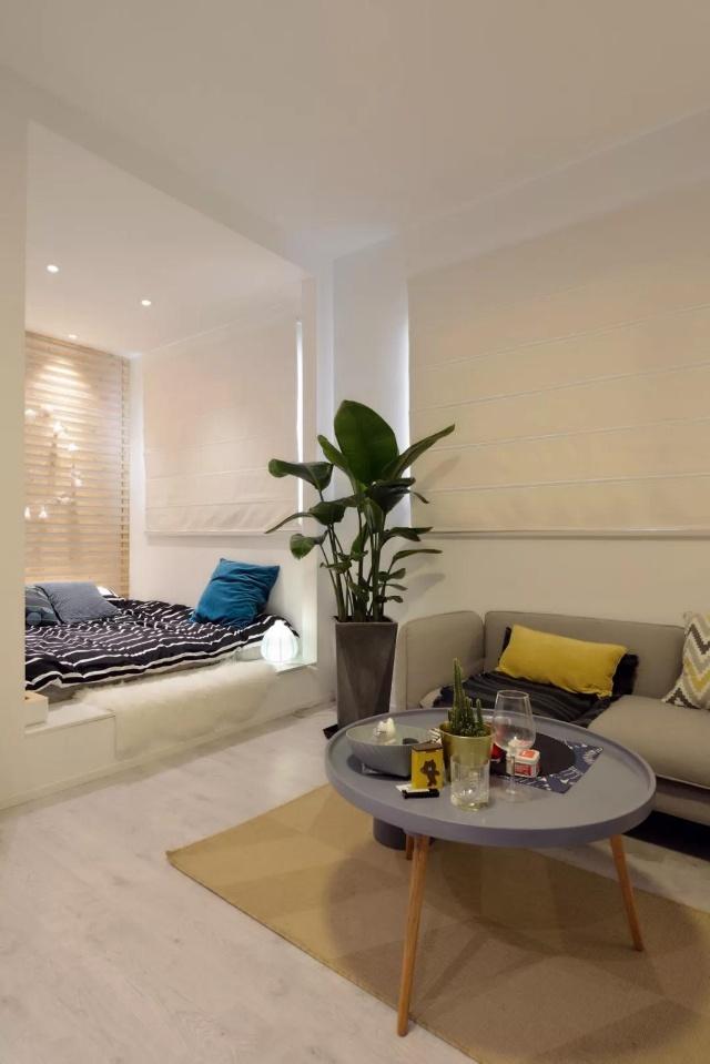 北欧风格装修的小户型公寓,温馨的小窝,满足单身狗的居住生活!