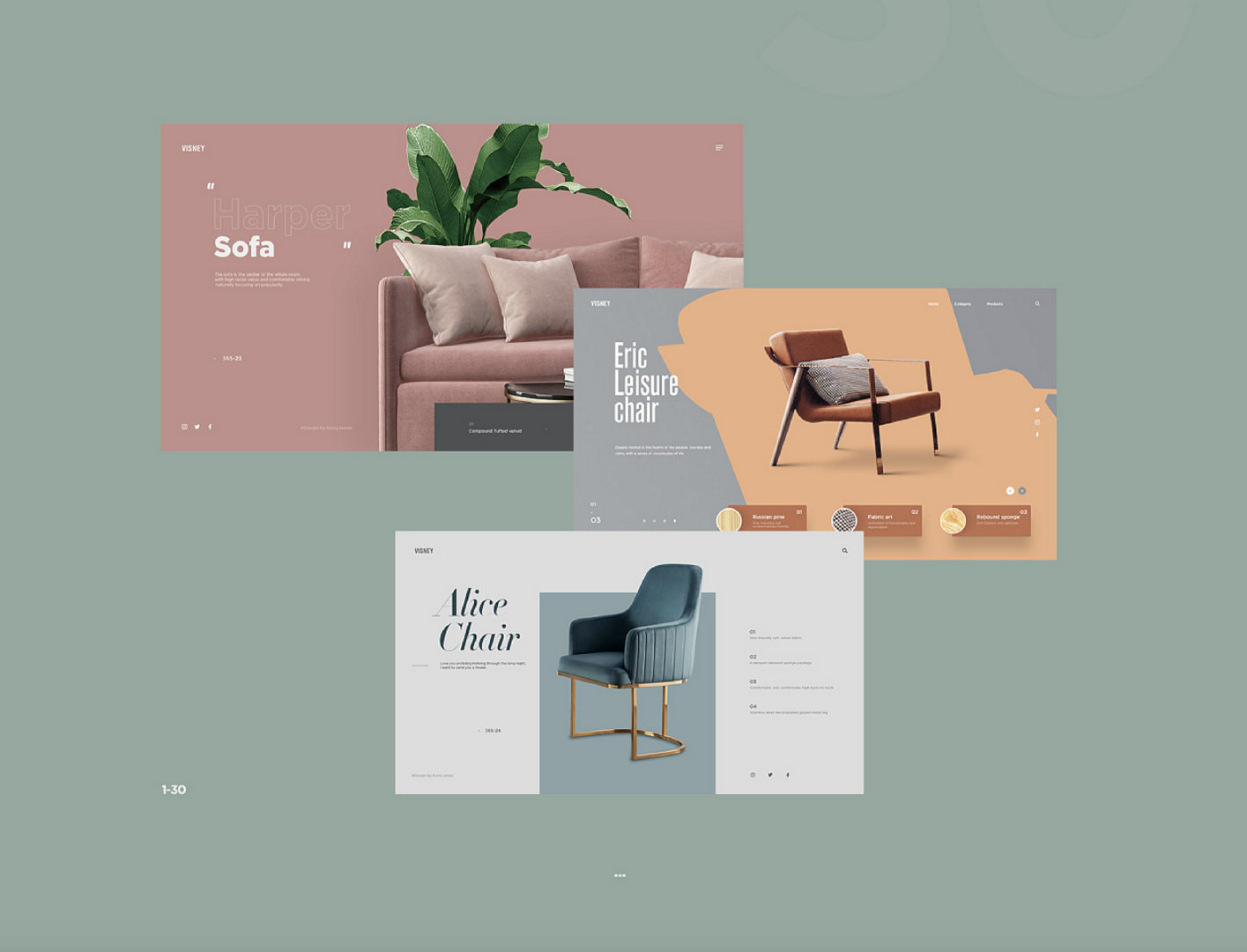 简约家居网页设计|rainyjames