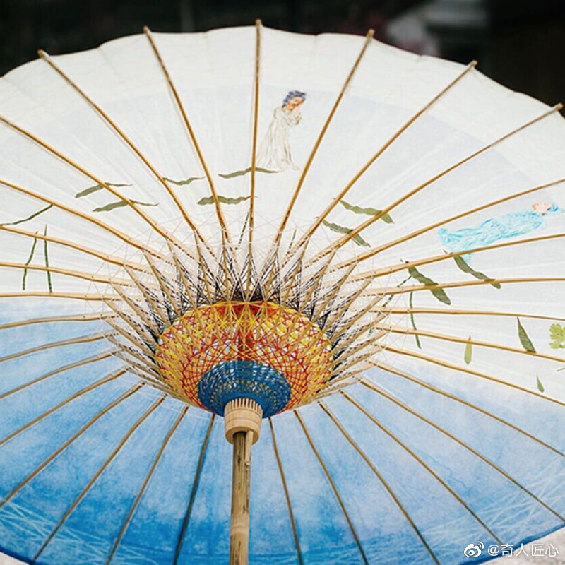 分享图片三河古镇油纸伞具有 400多年的生产历史_新浪新闻