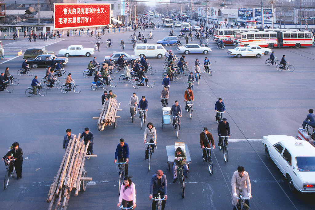 八十年代北京崇文区古老的商业街市