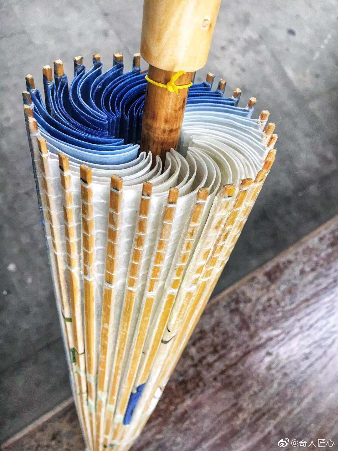 分享图片三河古镇油纸伞具有 400多年的生产历史_新浪新闻