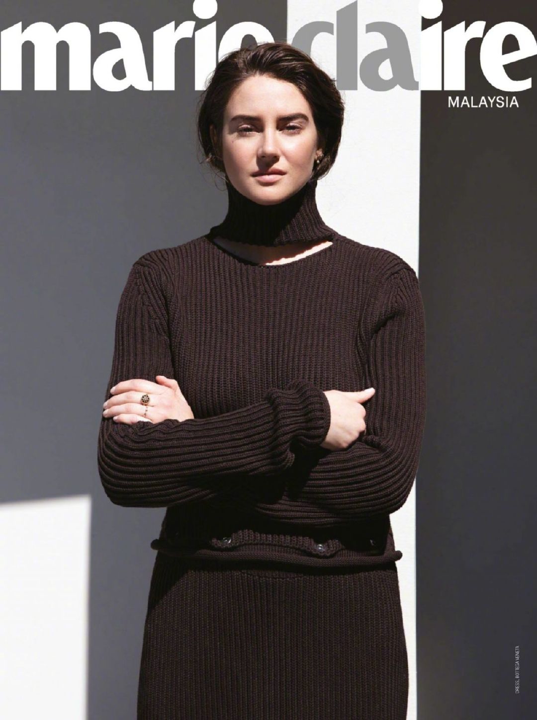 谢琳伍德蕾shailenewoodley大小谎言登上marieclaire