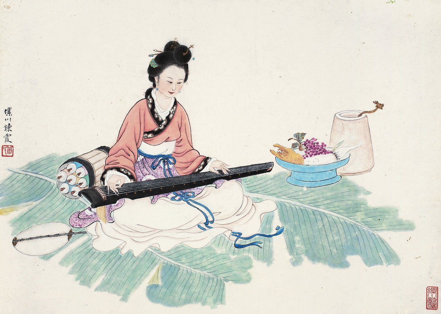 郑逸梅曾说周炼霞本身"就是一幅仕女画",此话不虚.