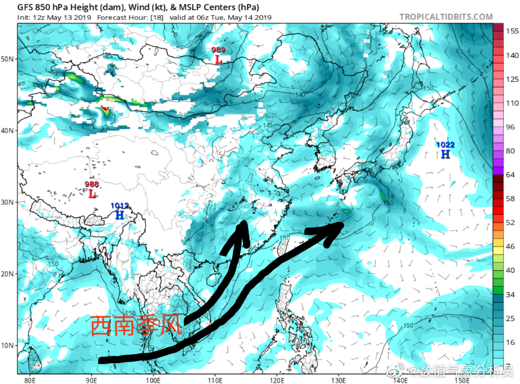 西南季风大举北上!对流雨带即将在我国南方上空全方位盛放|冷空气|中南半岛|制造者|东南|西伯利亚_新浪新闻