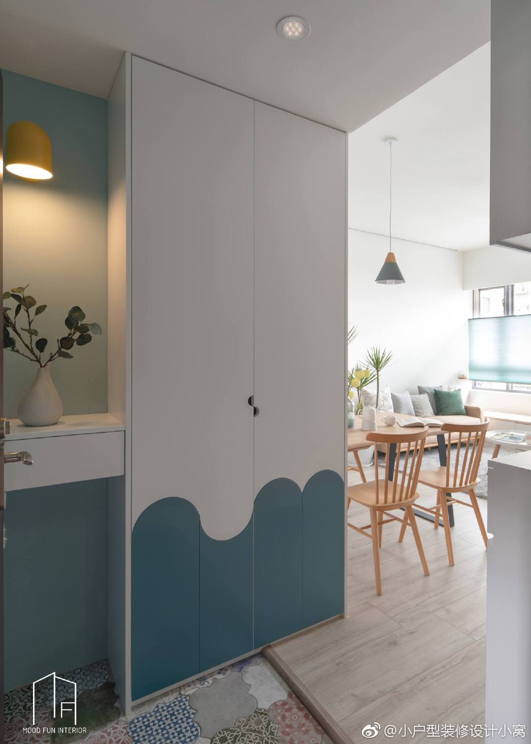 蓝色简约空间温馨居室 幸福 家丨穆丰空间设计