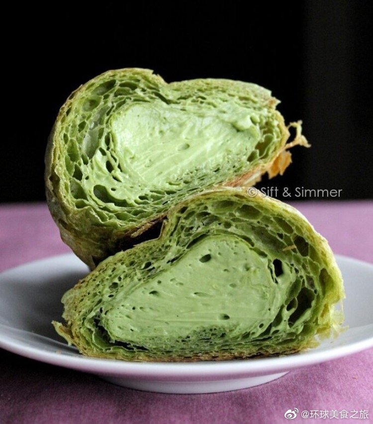 bake code抹茶奶油可颂