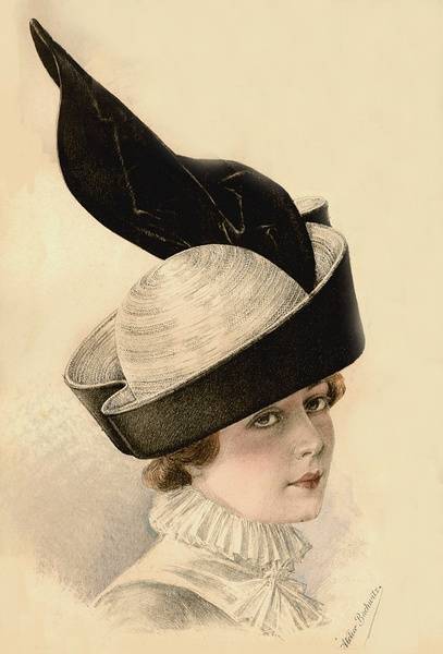 20世纪初的时尚女帽