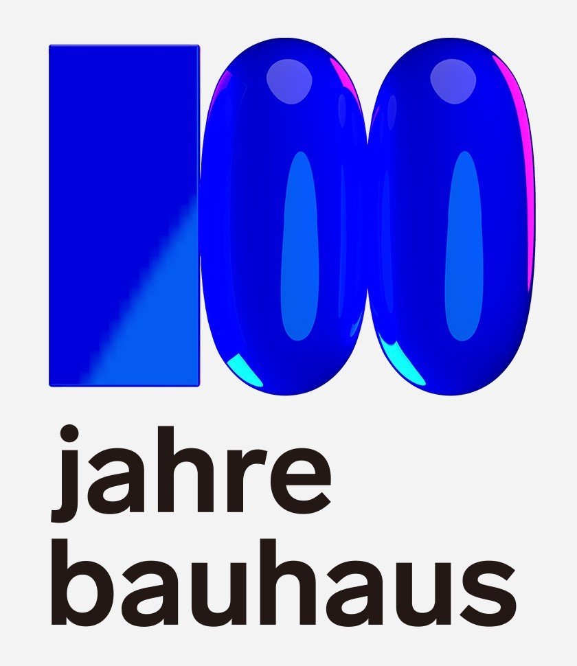 包豪斯100周年纪念logo,由品牌设计机构stan hema操刀设计