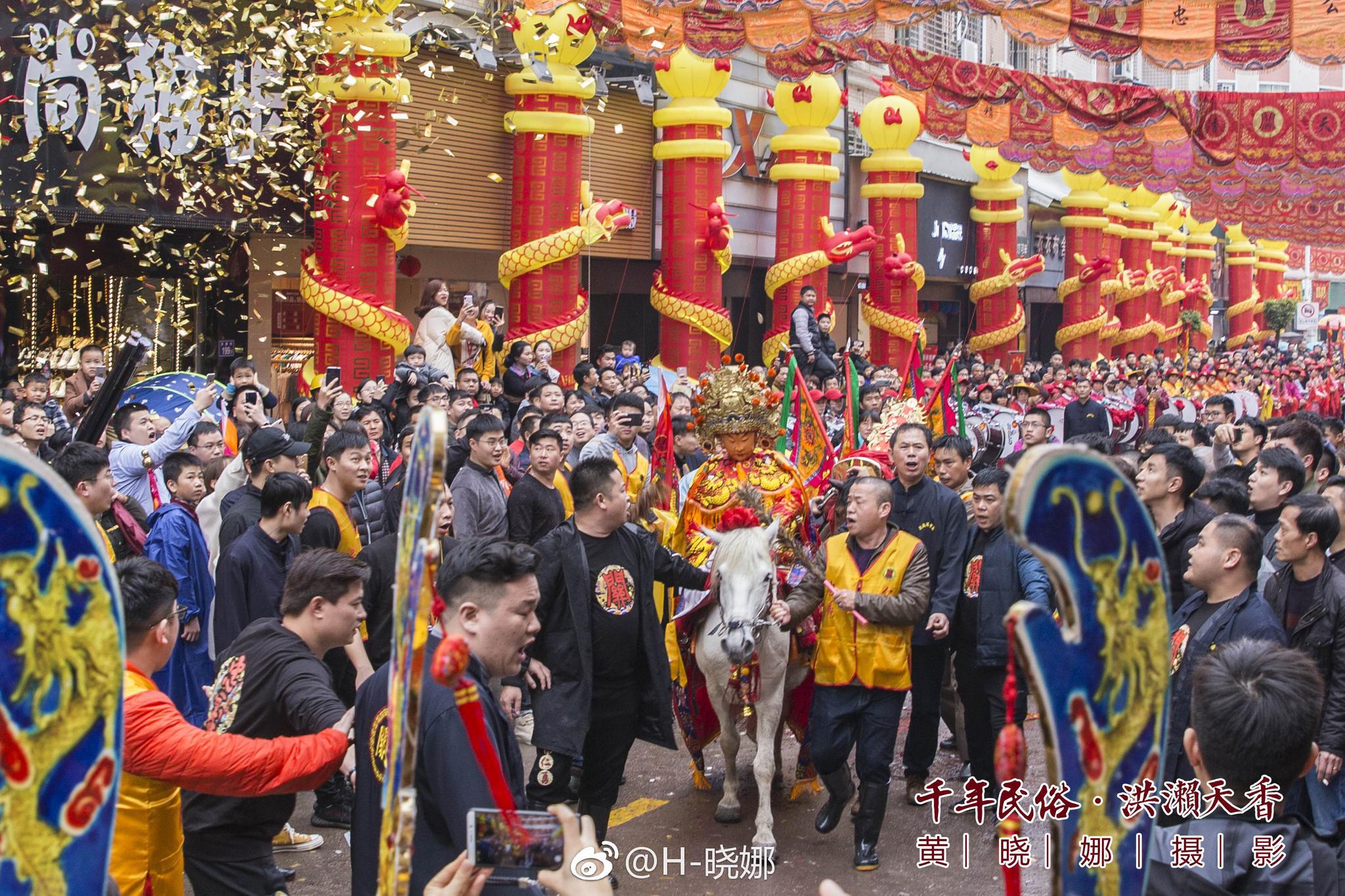 已经延续千年的民间习俗福建非遗泉州南安洪濑天香巡境一起跟