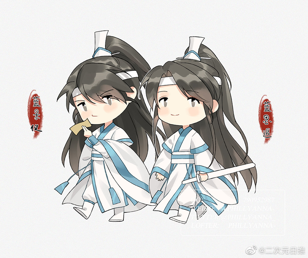 q版的魔道祖师全员小可爱画师@phillyanna-__财经头条