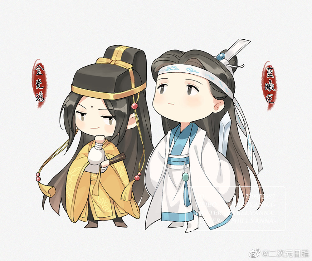q版的魔道祖师全员小可爱画师@phillyanna-__财经头条