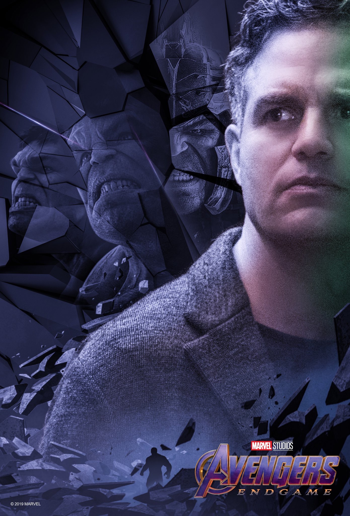 漫威发布复联4初代6人个人单人海报