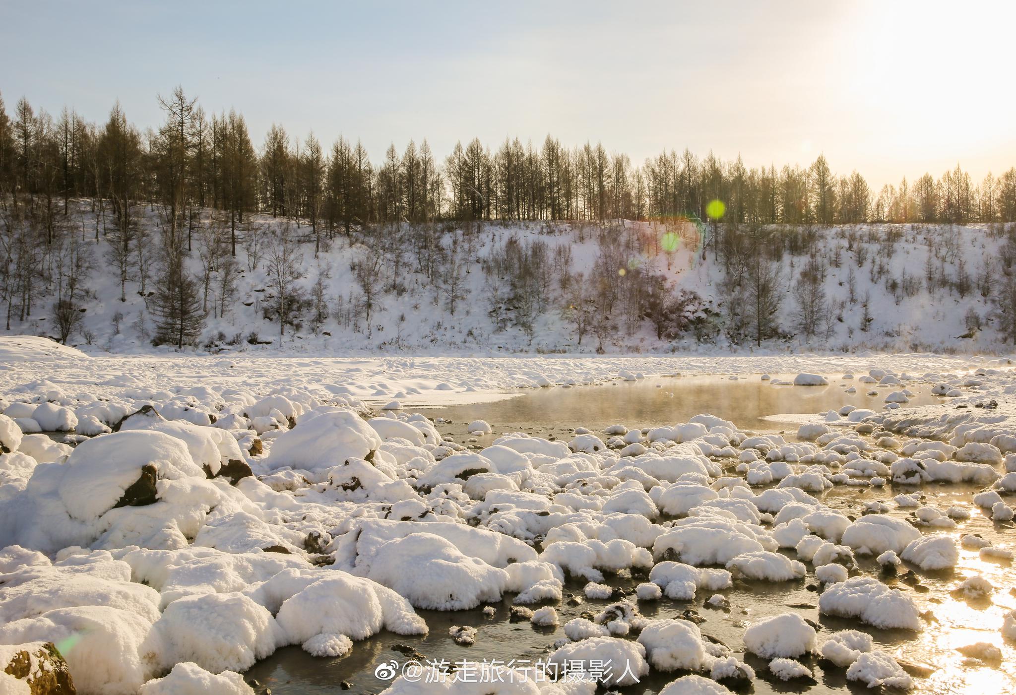 数九寒天,滴水成冰
