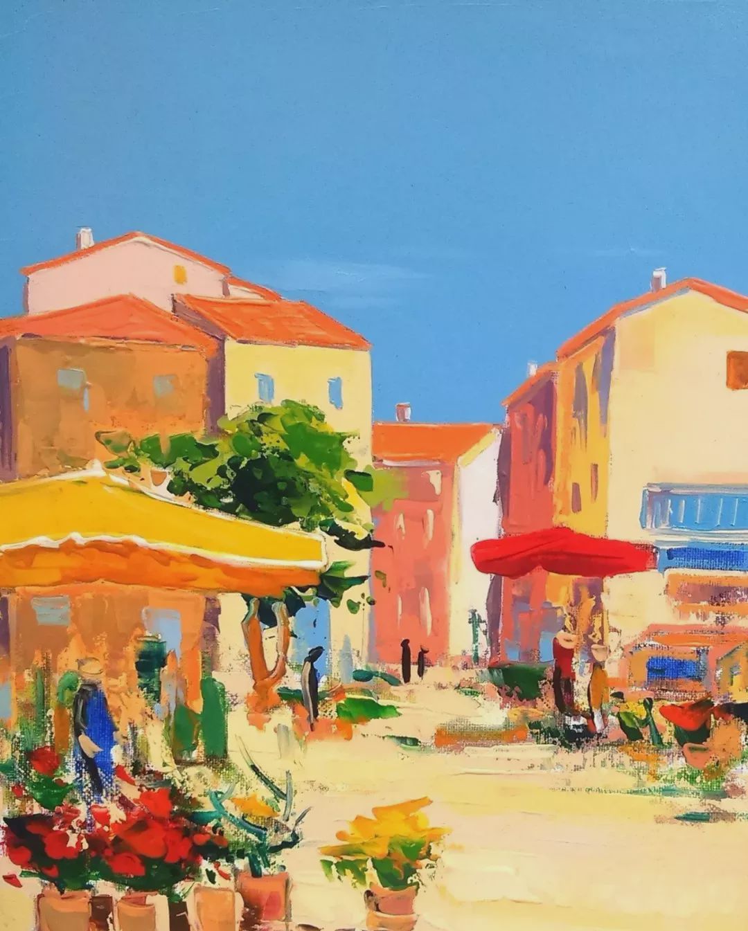 艺术家francistaussac笔下明快浓烈的色彩