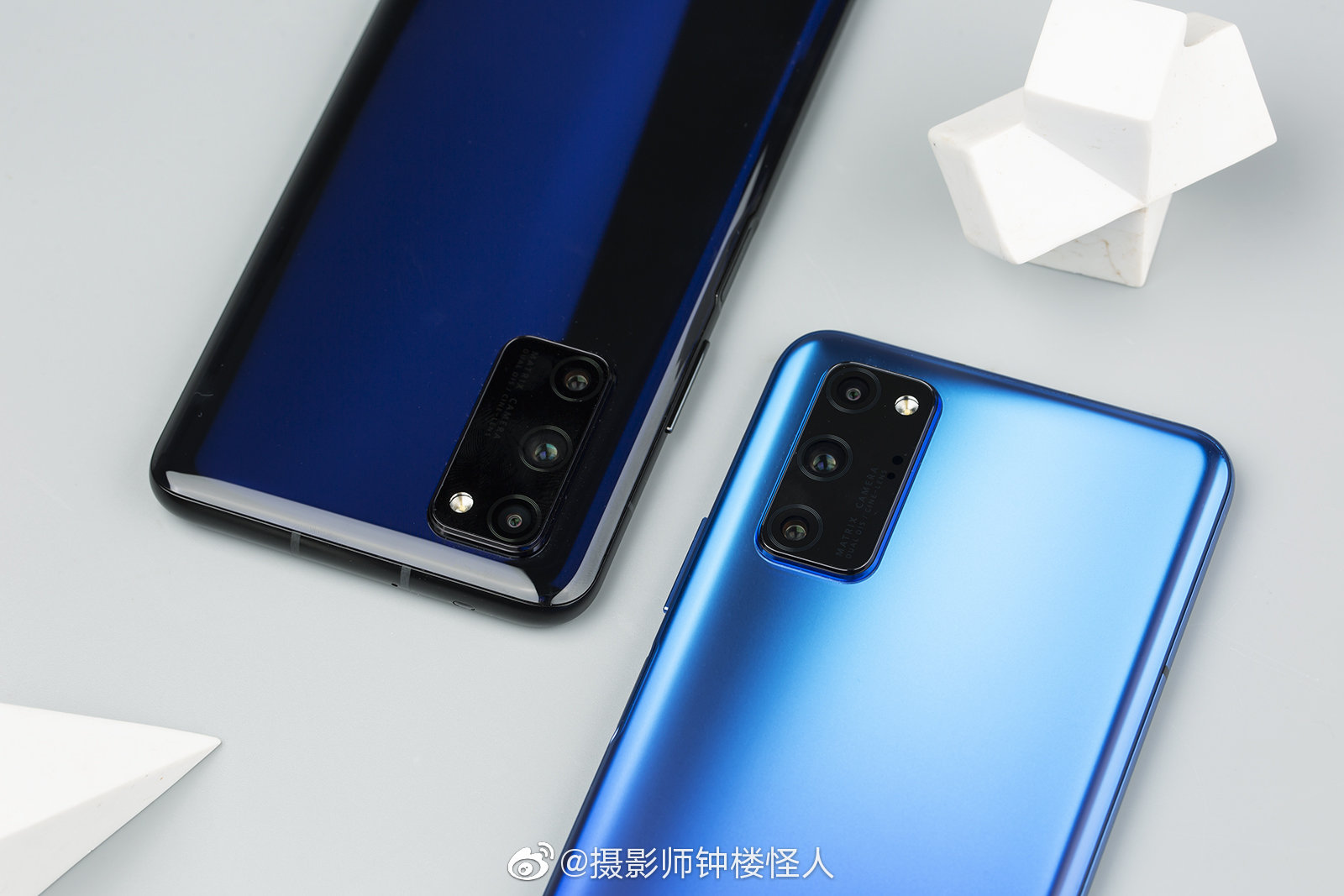 荣耀v30pro真机美图这次拿到了幻夜星河和魅海星蓝