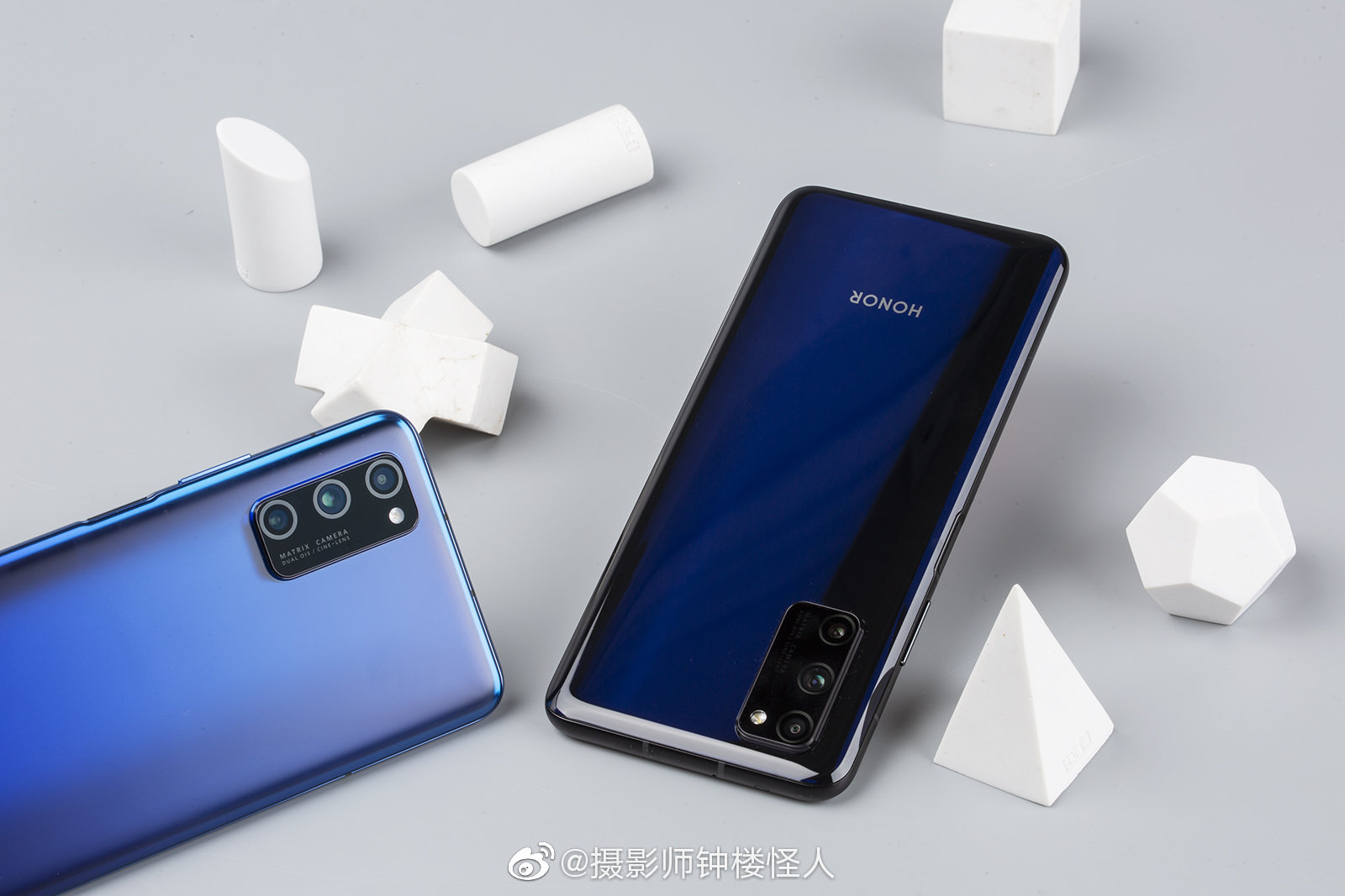 荣耀v30pro真机美图这次拿到了幻夜星河和魅海星蓝