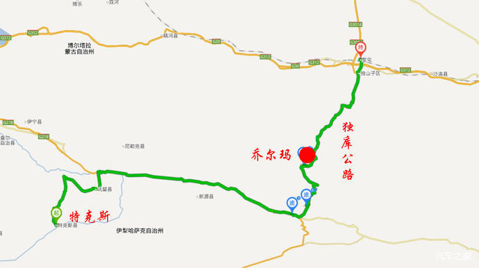 2,独库公路北段只有乔尔玛服务区有加油,出发前建议油箱满.