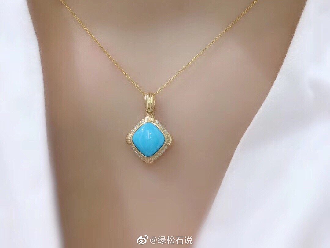 万物色围"绕"的幸福,美到"不要脸" | 绿松石吊坠