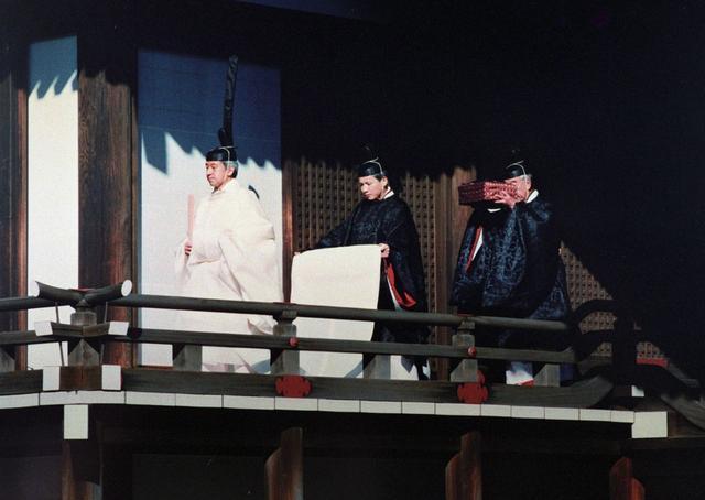 1990年11月12日,明仁天皇 登基大典(即位正殿之仪)