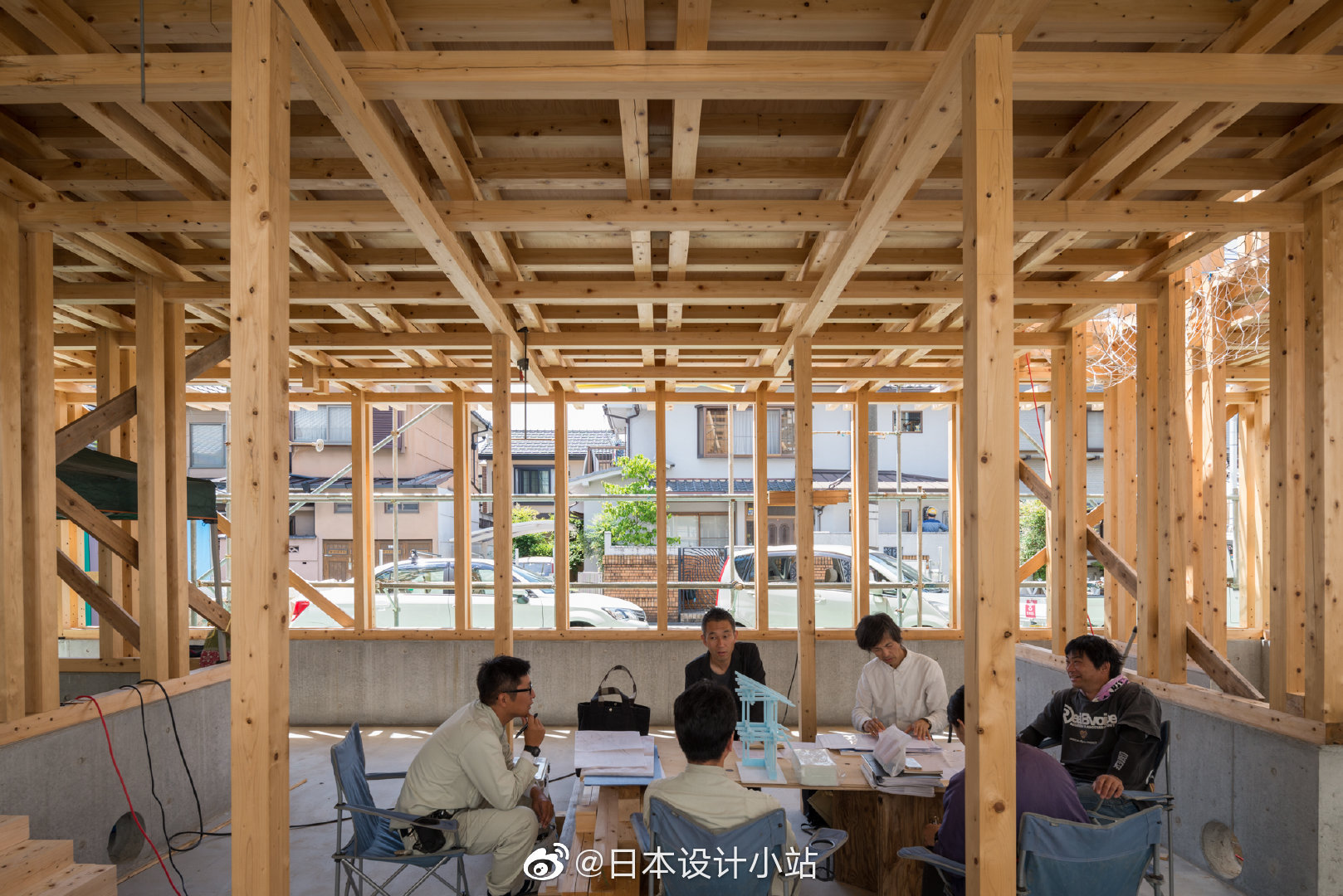 日本建筑师kazuya Morita为京都朝田资料馆设计的木格子框架房屋 日本建筑师kazuya Morita为京都朝田资料馆设计的木格子框架房屋