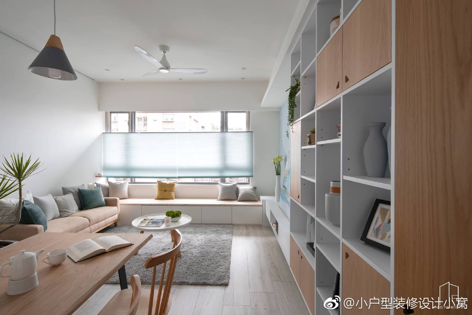 蓝色简约空间温馨居室 幸福 家丨穆丰空间设计