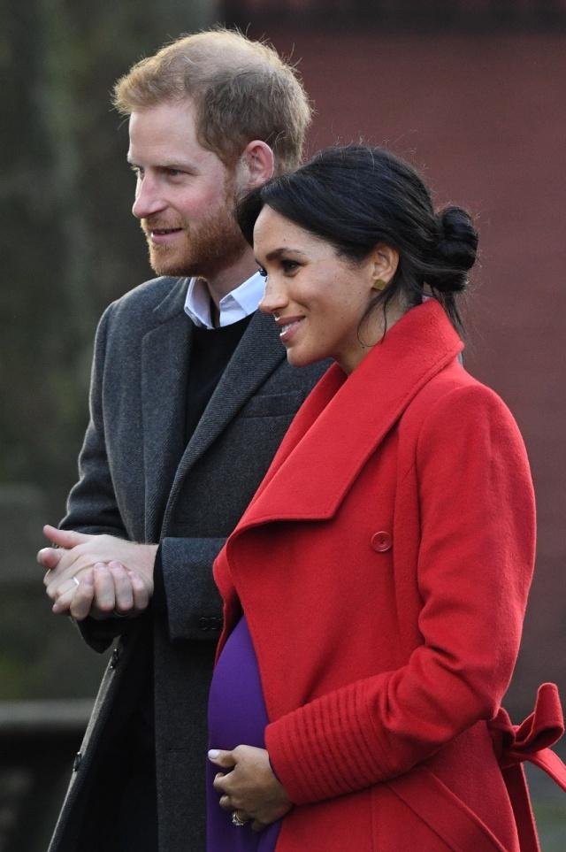 英国王室话题女王梅根满脸妊娠斑不忍直视!遮不住的孕肚像双胞胎