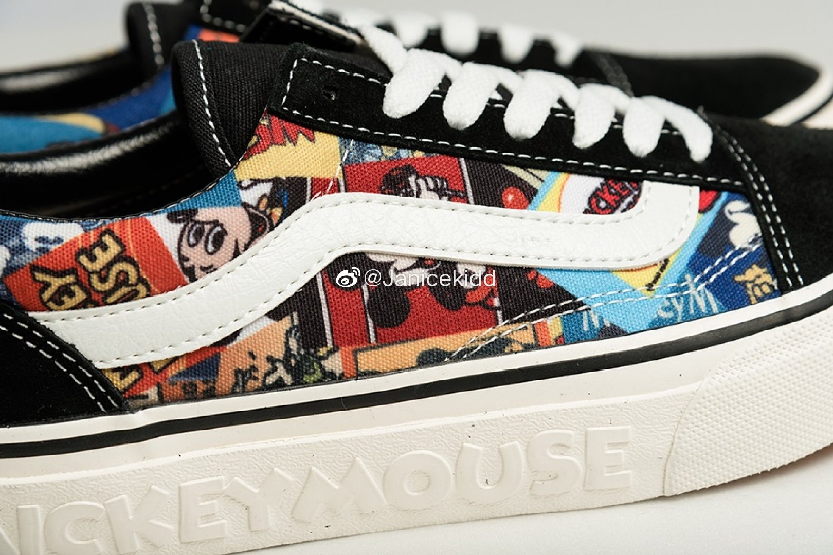 vans × disney米奇推出联名系列鞋款,3款鞋皆为复古米奇漫画风