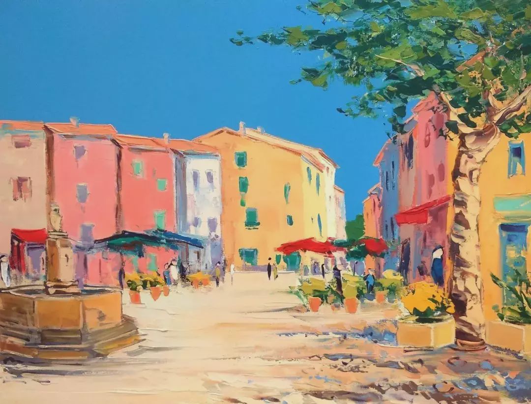 艺术家francistaussac笔下明快浓烈的色彩