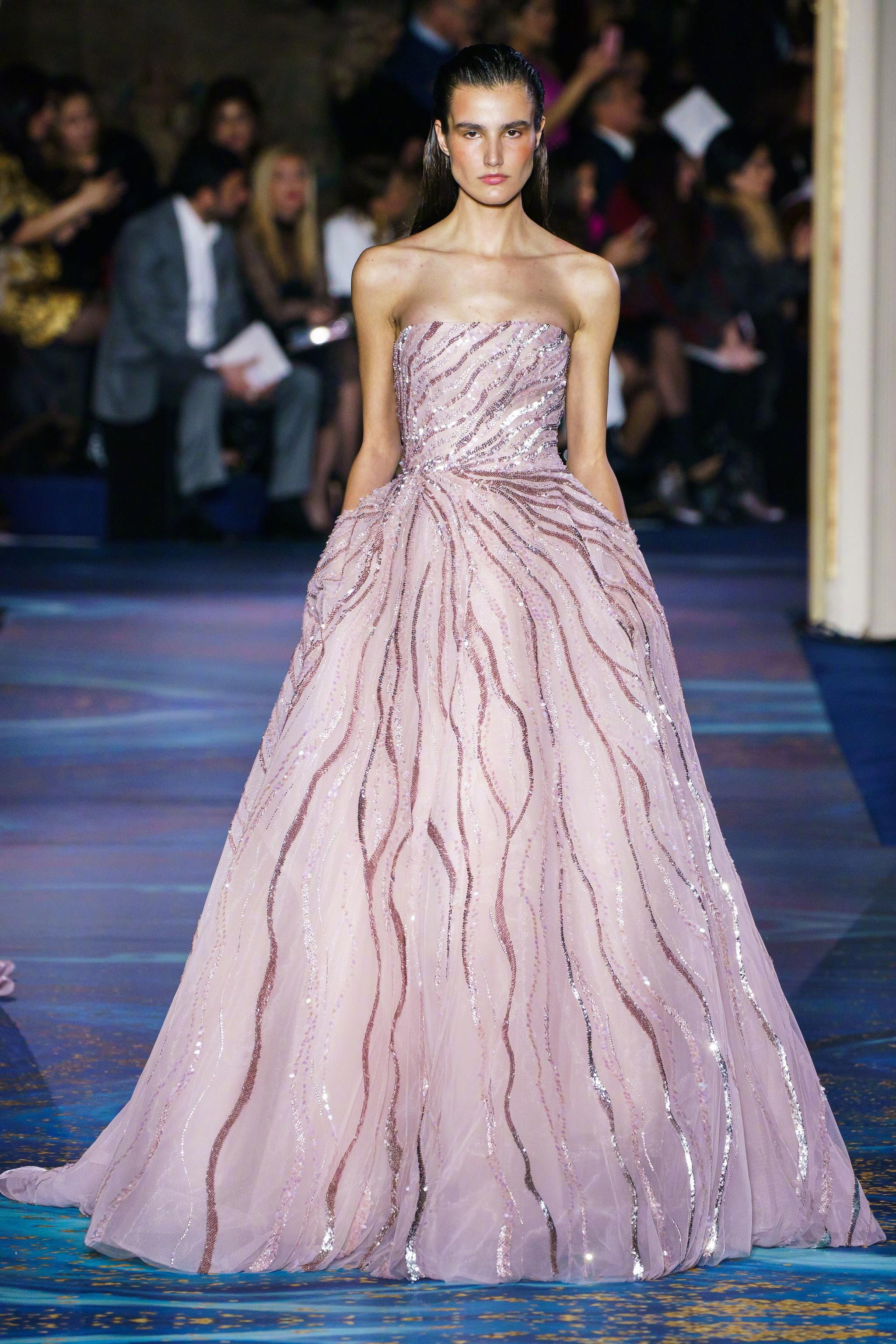 zuhairmurad2019春夏高定系列发布秀粉紫色系