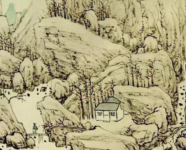 写意山水画中的折带皴技法及创作过程图解