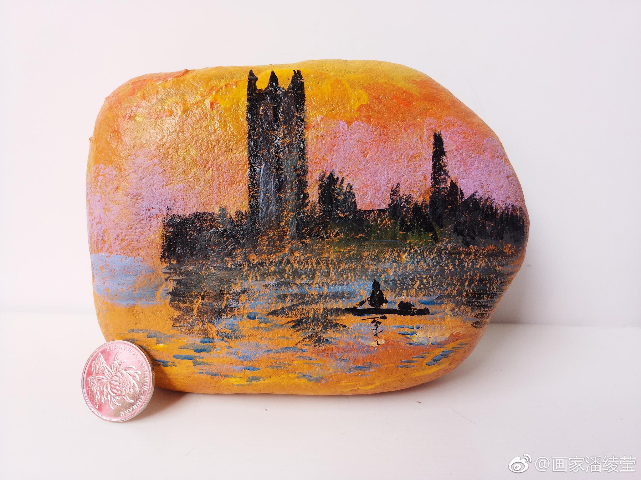 近期画好的的油画石头