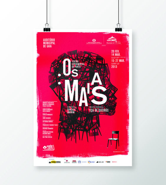 红黑配色海报设计灵感