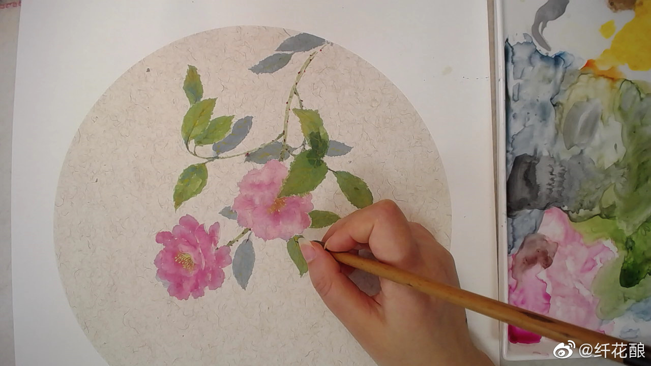 5月的公开课来啦～ 的蔷薇花,你们要的宣纸的画法,等你来参加!