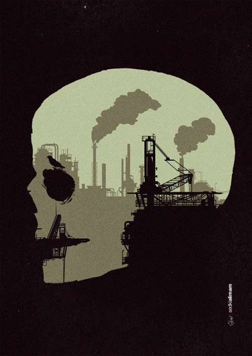 一组负空间 平面设计作品