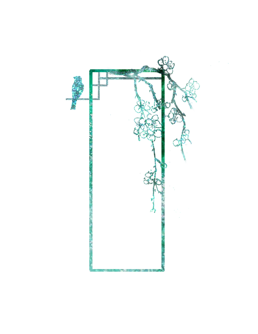 一组简单好看的古风边框素材