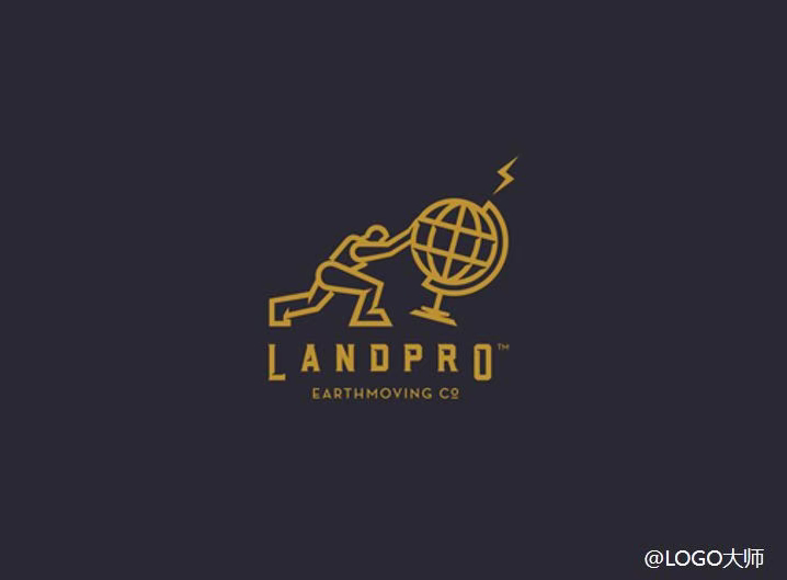 一组以地球为元素的灵感logo设计欣赏