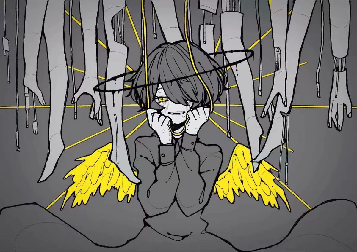 这样以灰色主打颜色的病娇画风真的是爱到不行