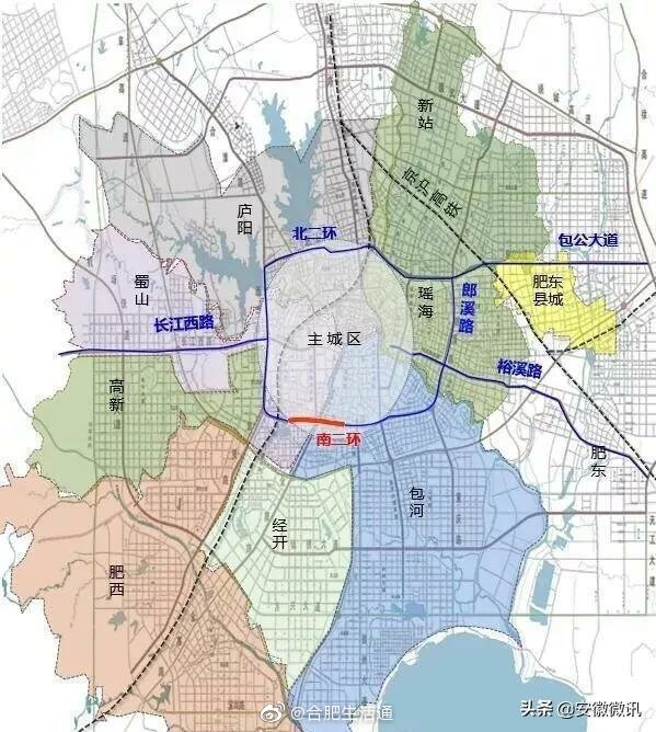 畅通二环再发力!合肥南二环将飞跨金寨路,合作化路