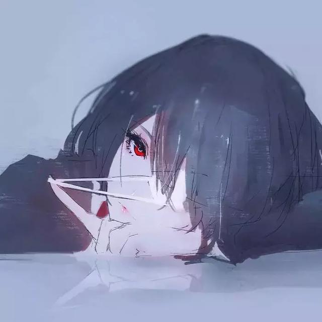 可爱动漫女头像厌倦了也就不爱了