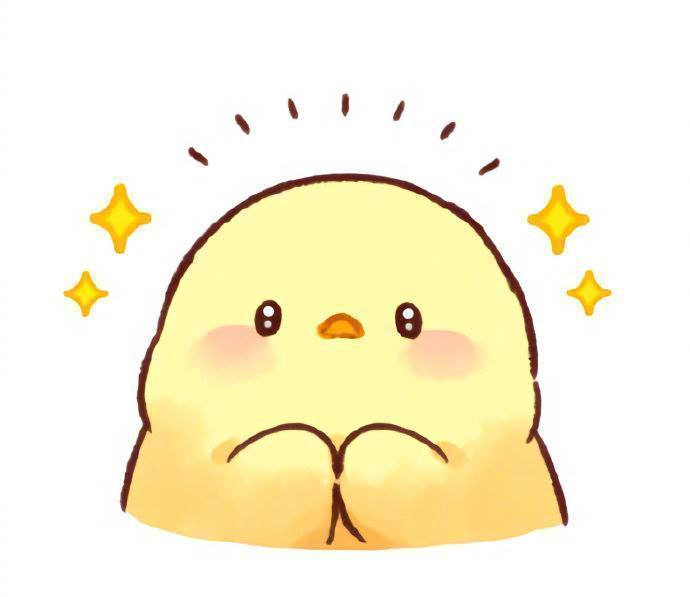 一组胖胖的小黄鸡头像,也太萌太可爱了吧!
