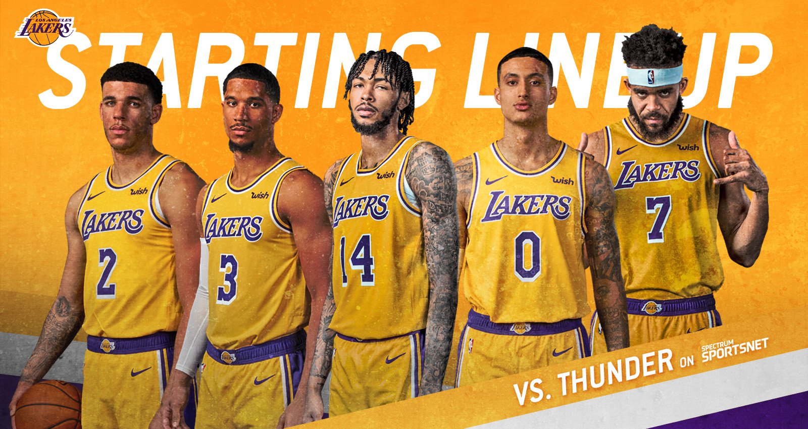 比赛即将开始,go lakers