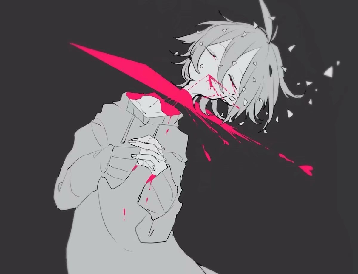 这样以灰色主打颜色的病娇画风真的是爱到不行