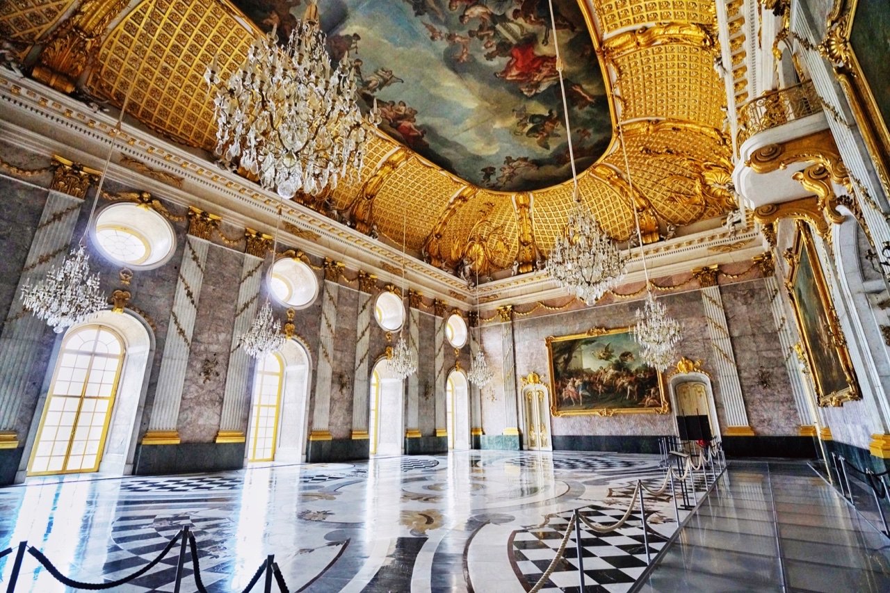 波茨坦极尽奢华的无忧宫和新宫 德国波茨坦无忧宫和新宫中的华丽房间