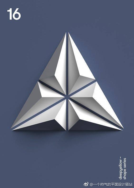 创意几何图形海报设计|几何图形|设计|创意_新浪新闻